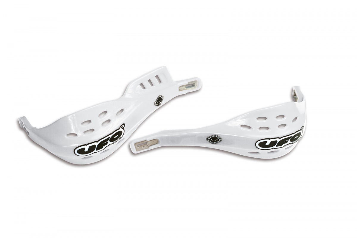 Motocross handguards Jumpy oversize white - Handguards - PM01620-041 - Ufo Plast