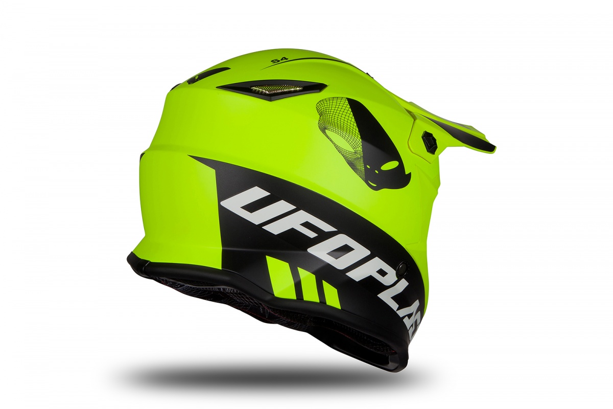 Motocross helmet for kids neon yellow matt - Home - HE190 - Ufo Plast