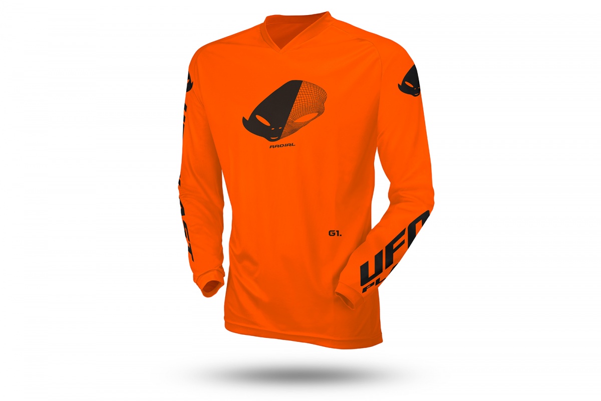 Motocross Radial jersey for kids neon orange - Home - MG04531-FFLU - Ufo Plast