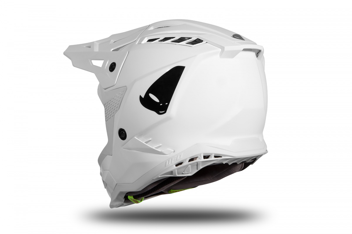 Motocross helmet Echus white glossy - Home - HE166 - Ufo Plast