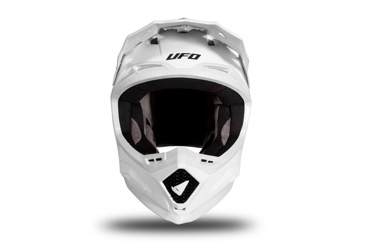 Motocross helmet Echus white glossy - Home - HE166 - Ufo Plast