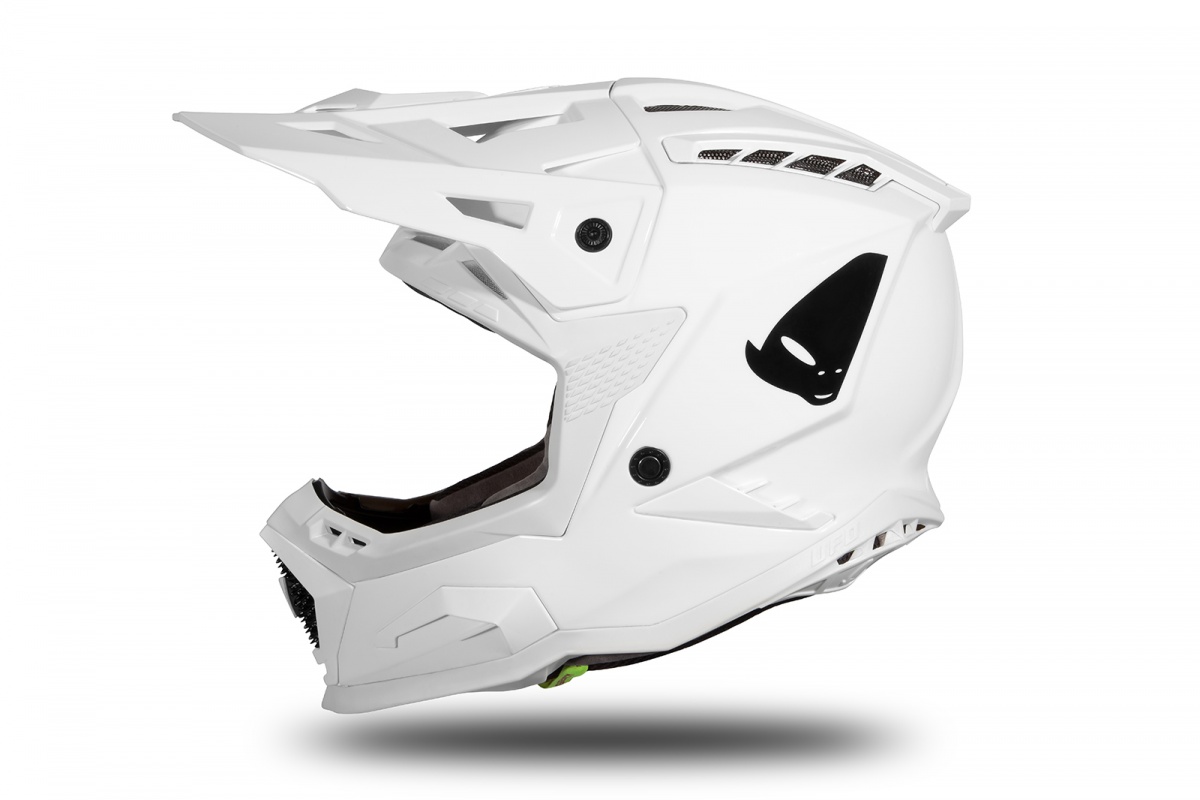 Motocross helmet Echus white glossy - Home - HE166 - Ufo Plast