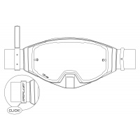 Motocross Wise Pro goggle grey - Adult gear - GO13002-EW - UFO Plast