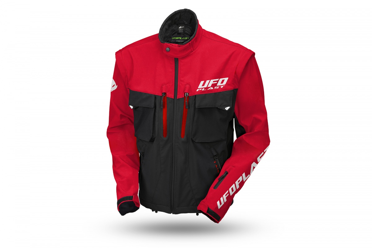 Taiga enduro jacket with protections included red - Jackets - JA13002-KB - UFO Plast