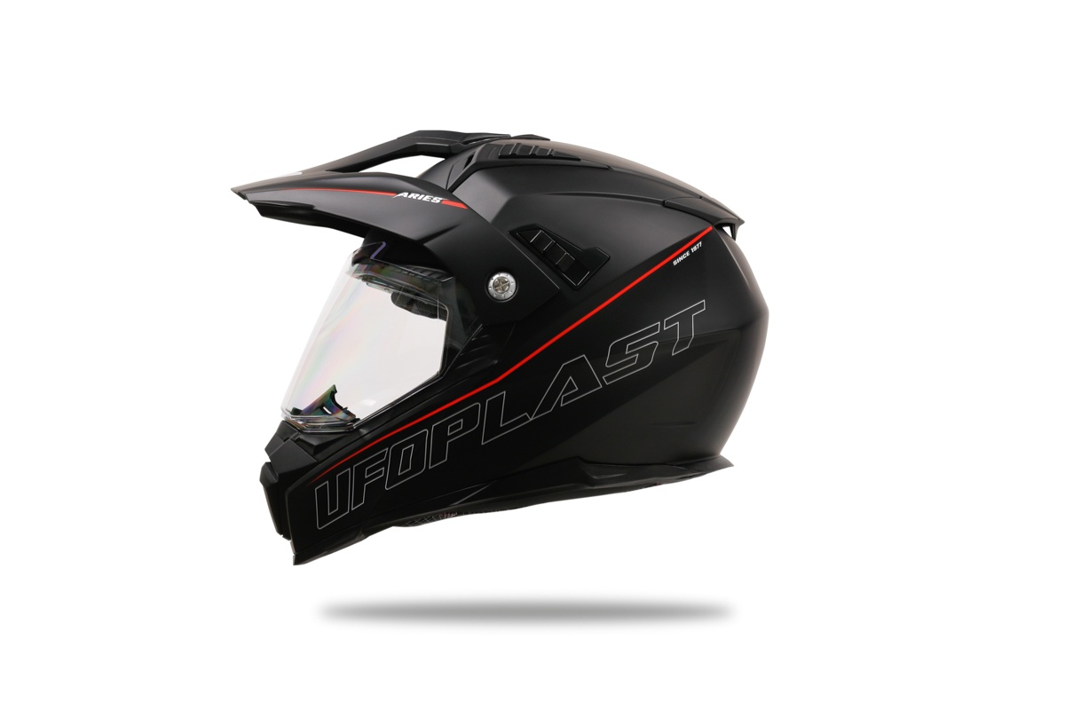 Motocross Aries helmet black and red - Helmets - HE13500-KB - Ufo Plast